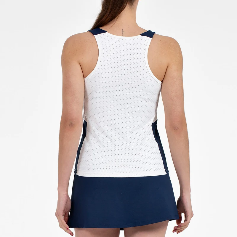 Porson Tank-Top Damen - weiß, blau