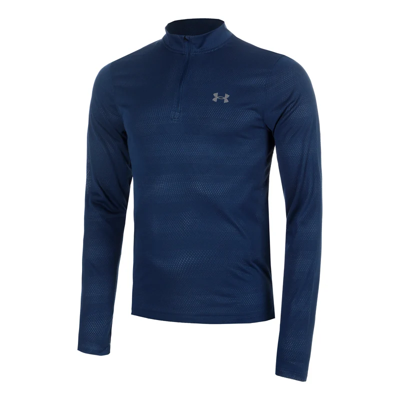 Velociti 1/4 Zip Laufshirt Herren - blau, mehrfarbig