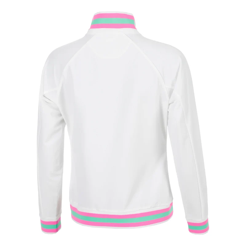 Joy Tipping Trainingsjacke Damen - weiß, grün