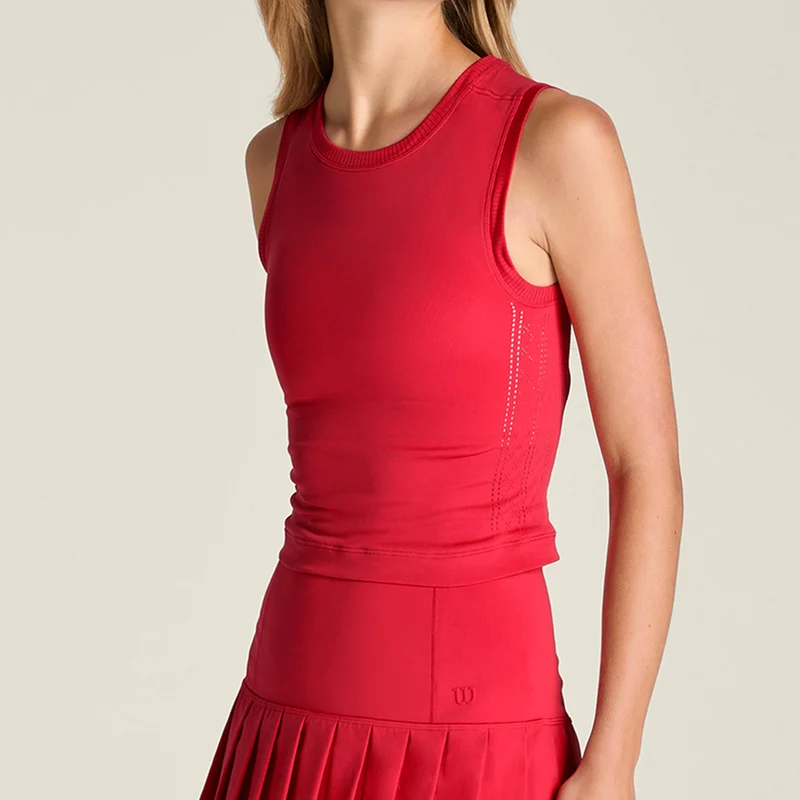 Pro Seamless Tank-Top Damen - rot