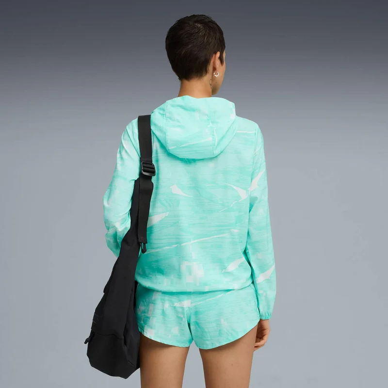 Velocity AOP Woven Laufjacke Damen-Grün