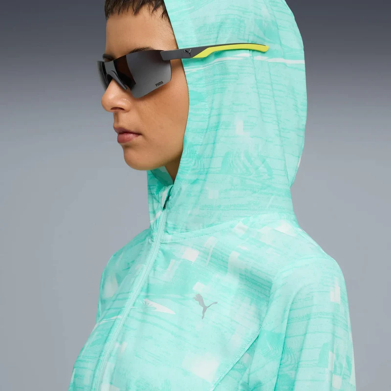 Velocity AOP Woven Laufjacke Damen-Grün
