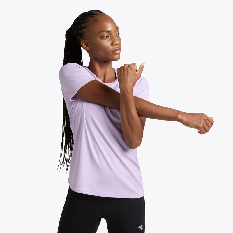 Run T-Shirt Damen - flieder