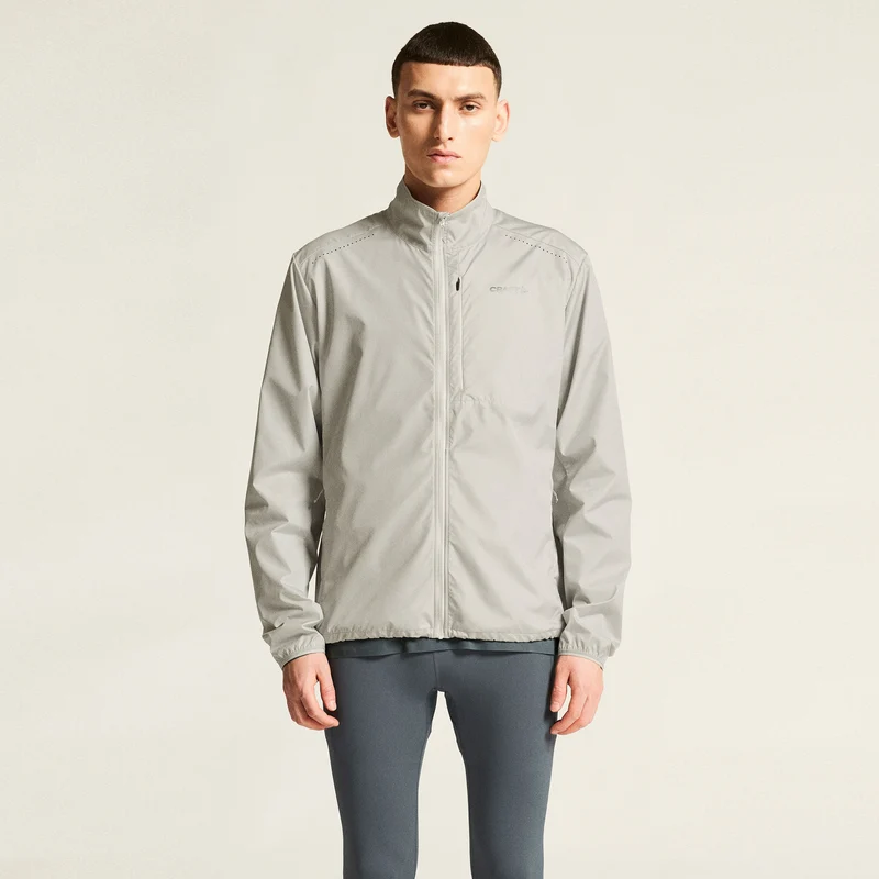 Essence Wind Laufjacke Herren - grau