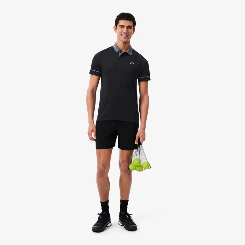 Polo Herren - schwarz, graublau