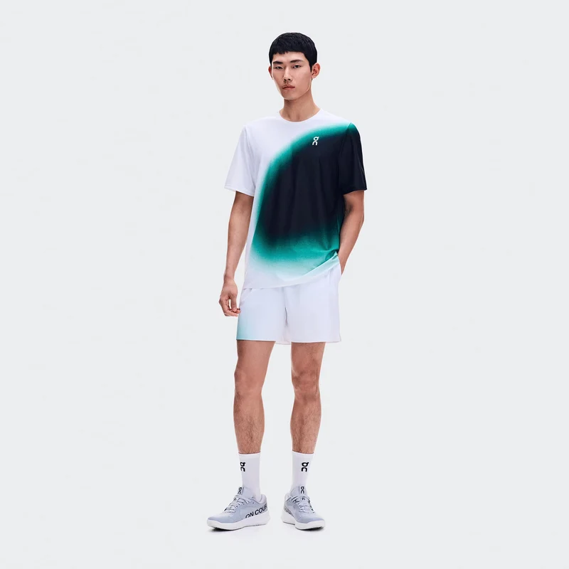5Inch Court Swing Shorts Herren - weiß, grün