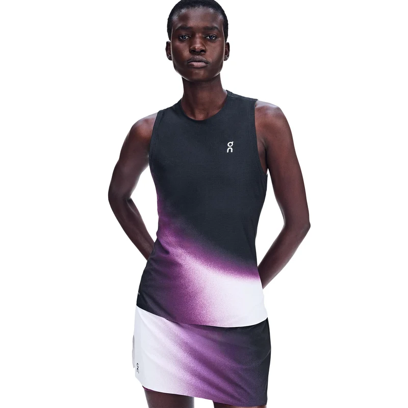 Court Swing Tank-Top Damen - schwarz, berry