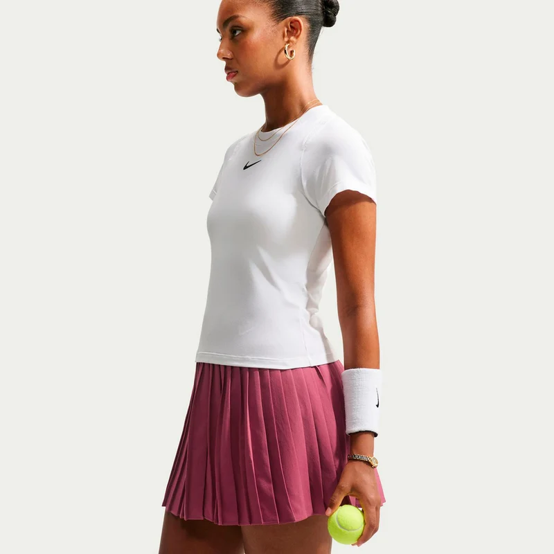 Dri-Fit Victory High Rise Pleated Rock Damen - mauve