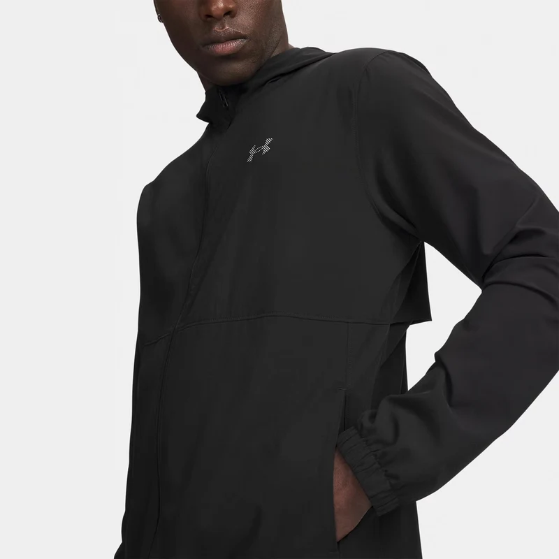 Velociti Hooded Laufjacke Herren - schwarz