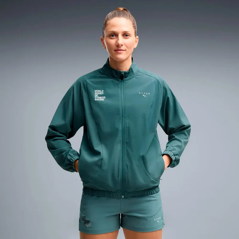 HYROX PWRMODE Laufjacke Damen - grün