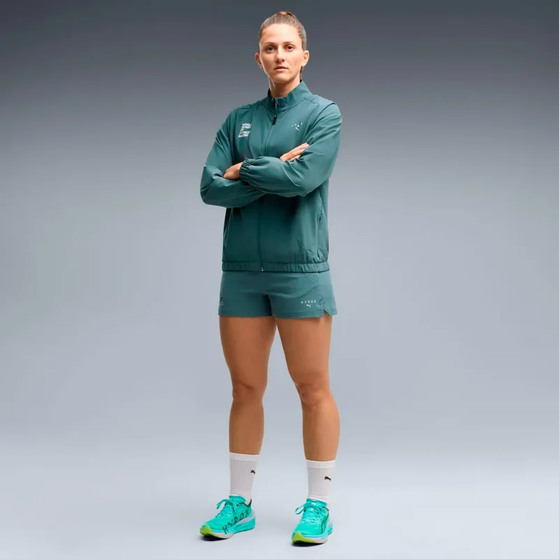 HYROX PWRMODE Laufjacke Damen - grün