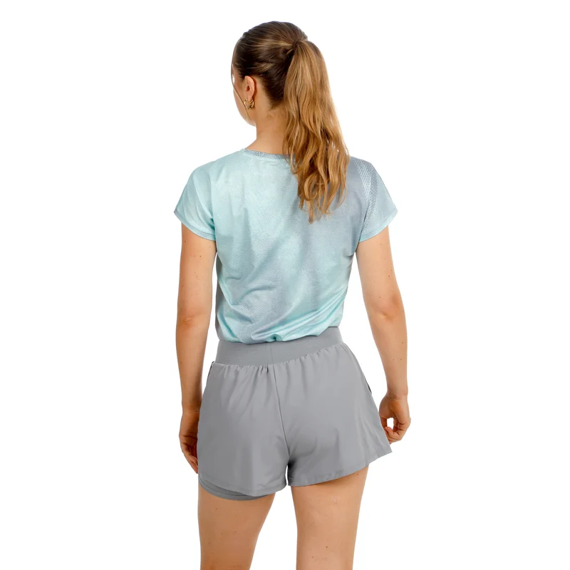Freeze Out T-Shirt Damen - mint, grau