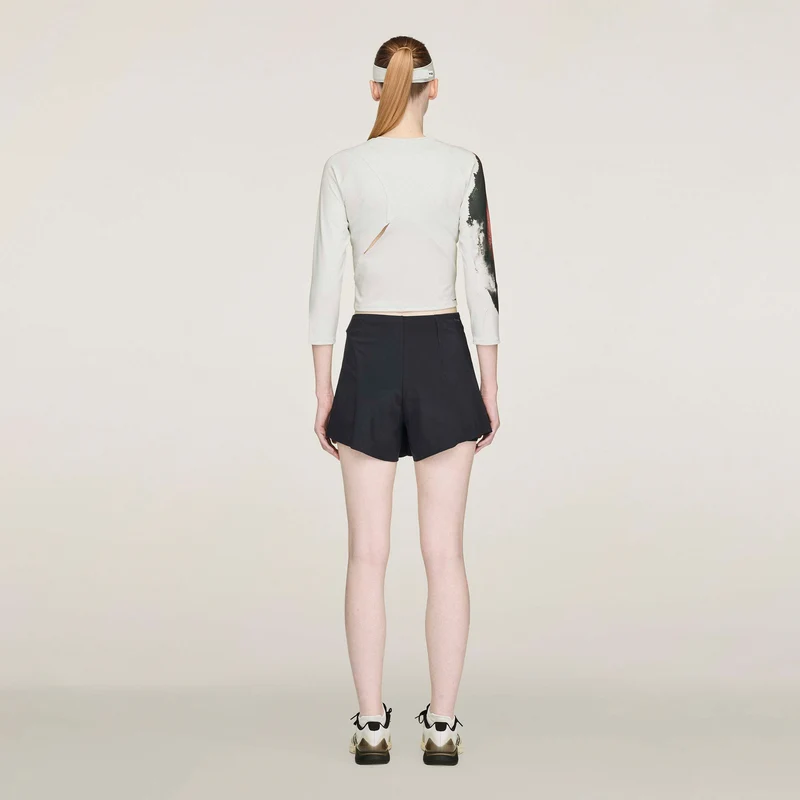 Y-3 Crop Tank-Top Damen - grau, mehrfarbig