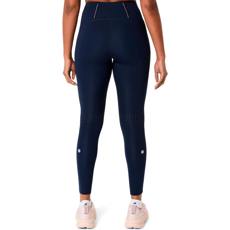 Road High Waist Lauftight Damen - dunkelblau