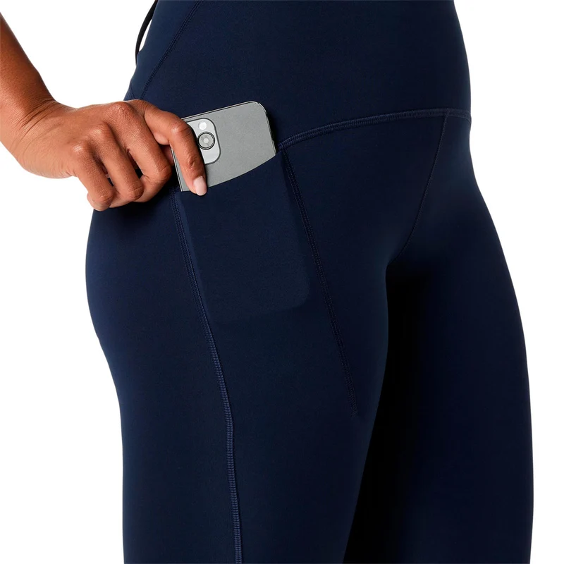 Road High Waist Lauftight Damen - dunkelblau