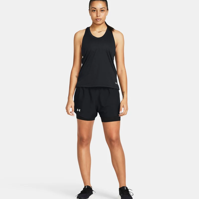 Fly By 2in1 Laufshorts Damen - schwarz