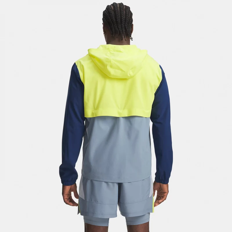 Velociti Hooded Laufjacke Herren - blau, mehrfarbig