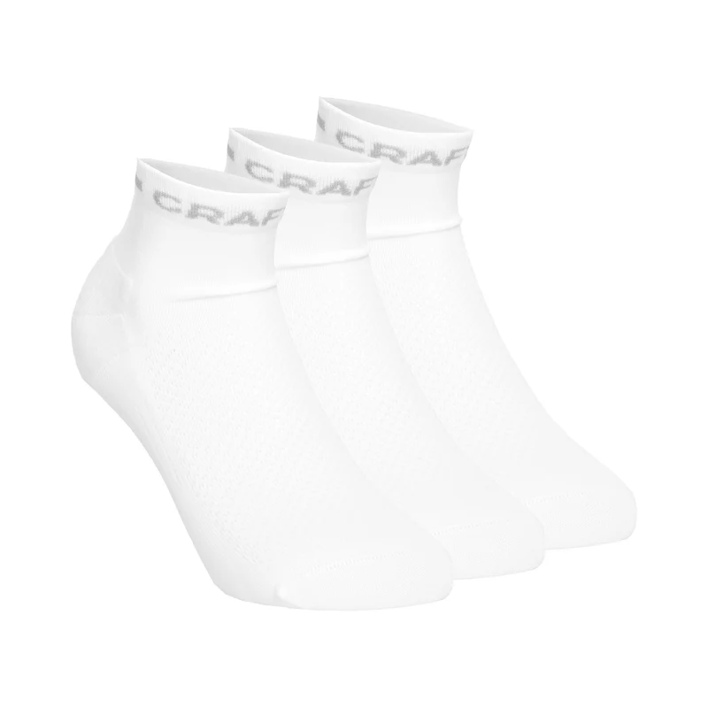 Core Dry Mid Laufsocken 3er Pack-Weiß