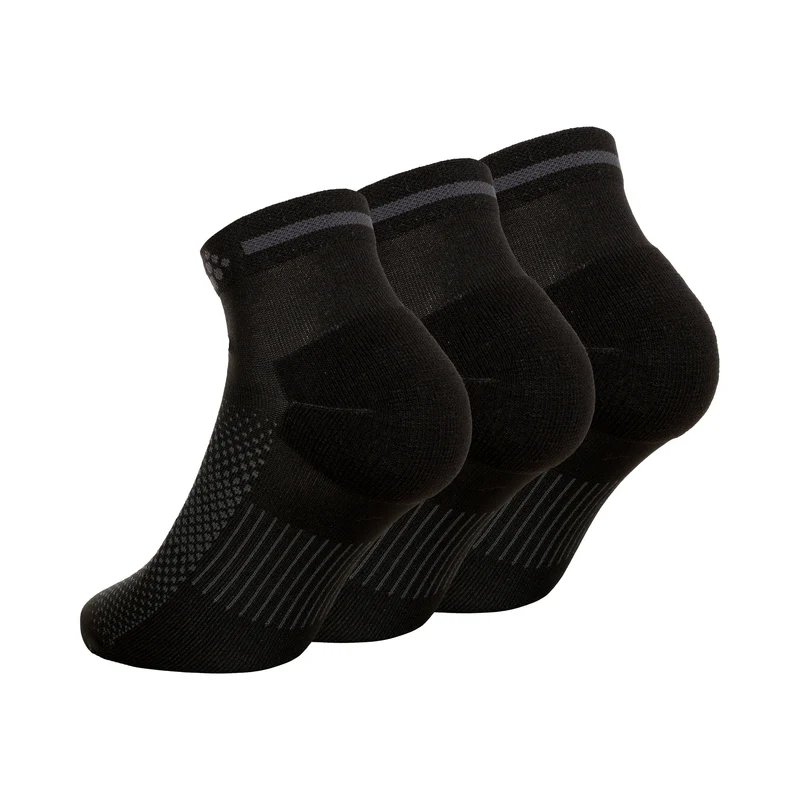 Core Dry Mid Laufsocken 3er Pack-Schwarz