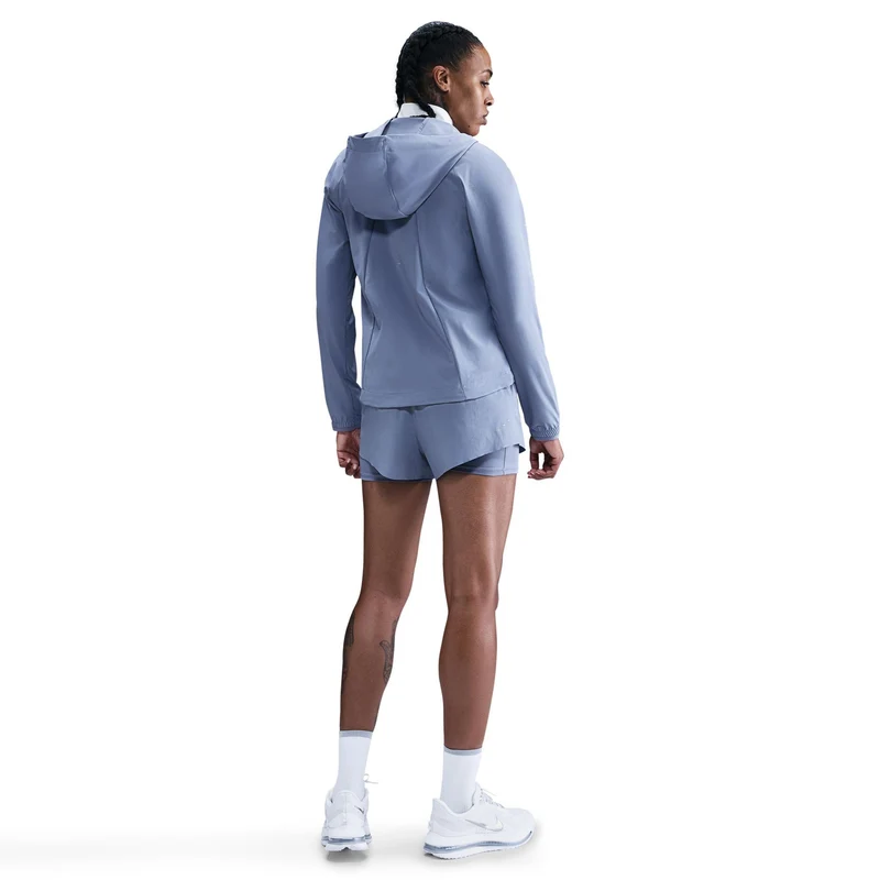 Swift 2in1 Laufshorts Damen - blaugrau, silber
