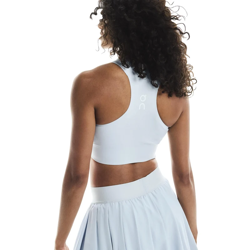 Court Crop Tank-Top Damen-Blaugrau