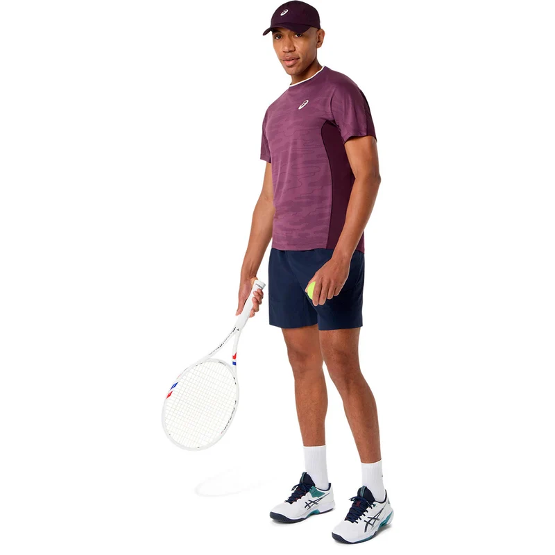Match T-Shirt Herren - weinrot