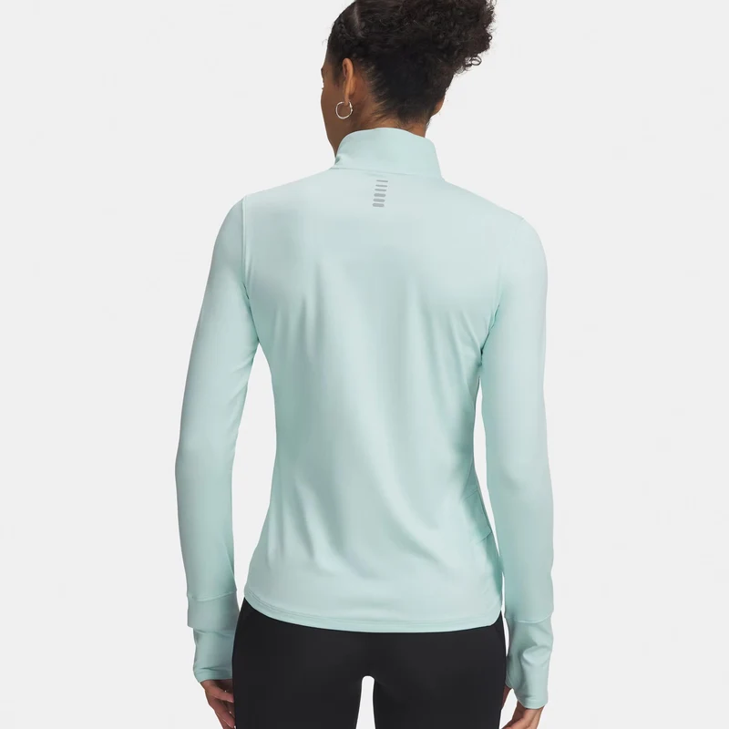Launch Pro Half Zip Laufshirt Damen-mint, silber