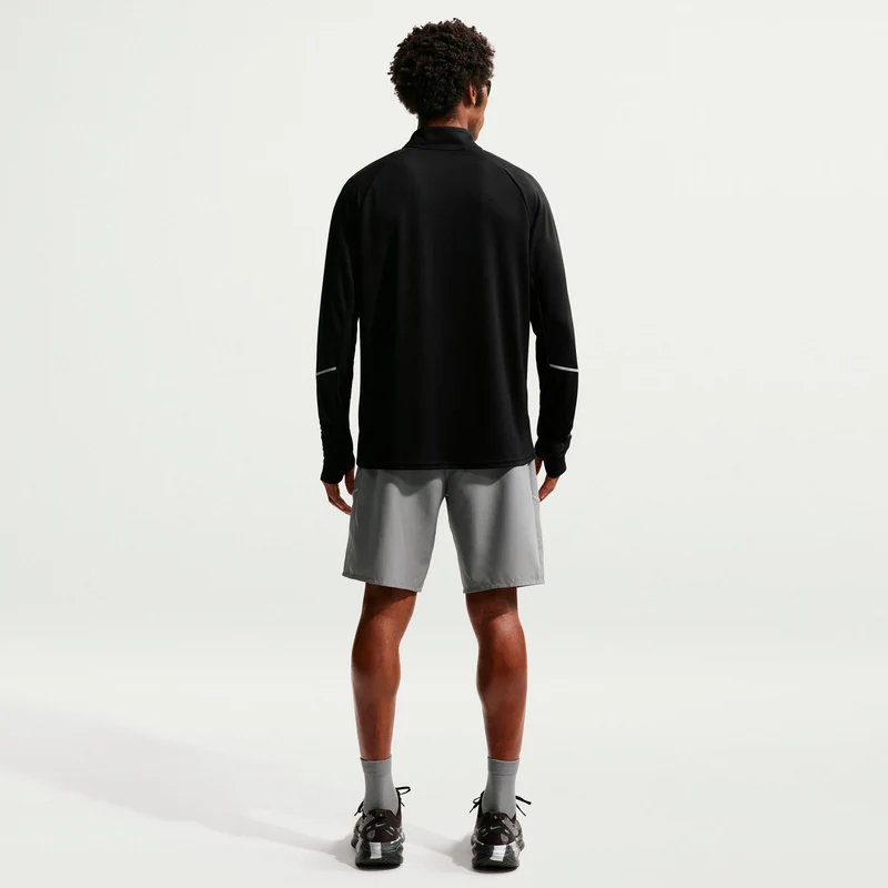 Miler Laufshirt Herren - schwarz, silber