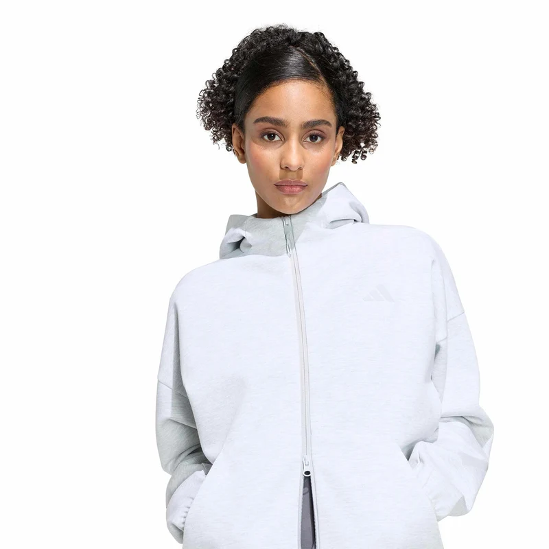 Z.N.E. Sweatjacke Damen - hellgrau