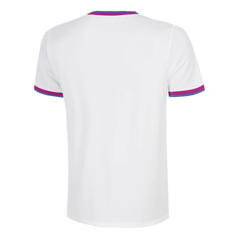 Break Ringer T-Shirt Herren-weiß, berry