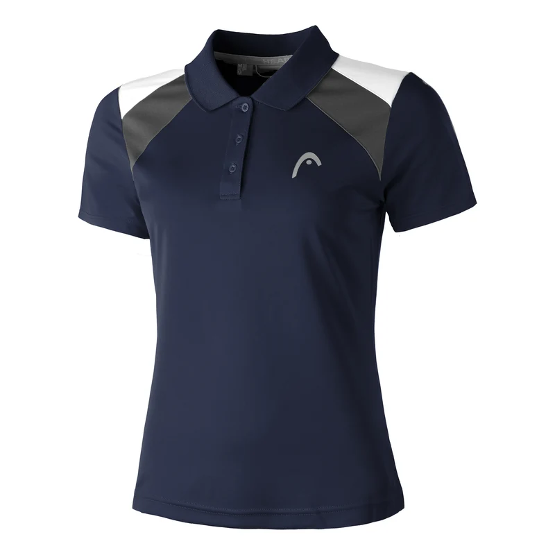 Club 22 Polo Damen - dunkelblau, grau