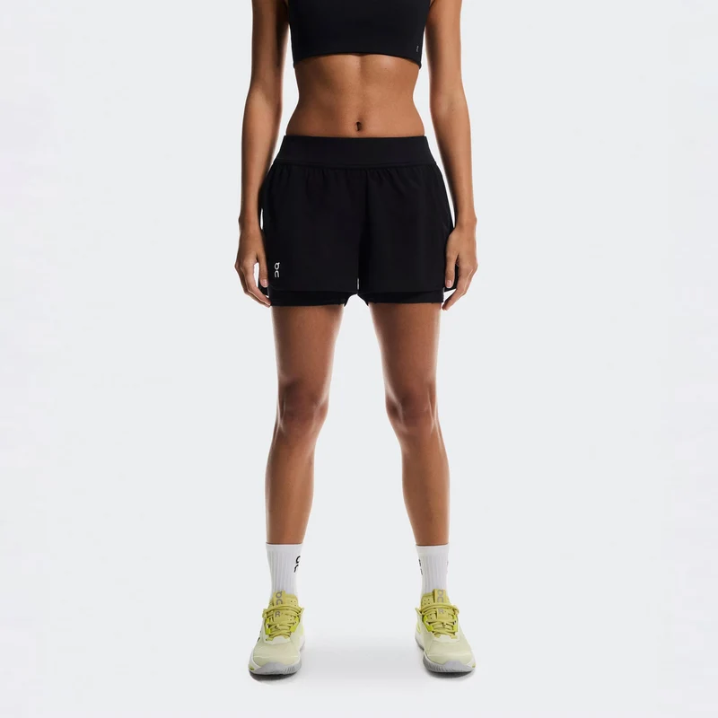 3" Court Shorts 2-in-1 Shorts Damen - schwarz