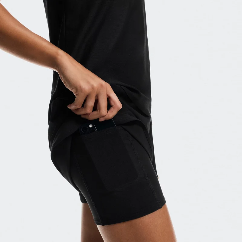 3" Court Shorts 2-in-1 Shorts Damen - schwarz