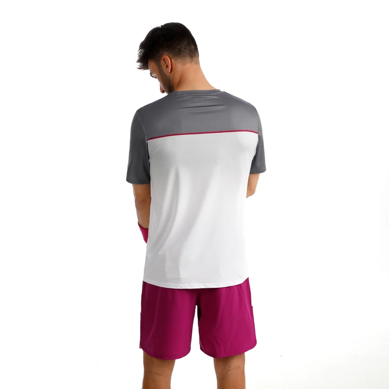 Drop 7in Shorts Herren-berry, weiß
