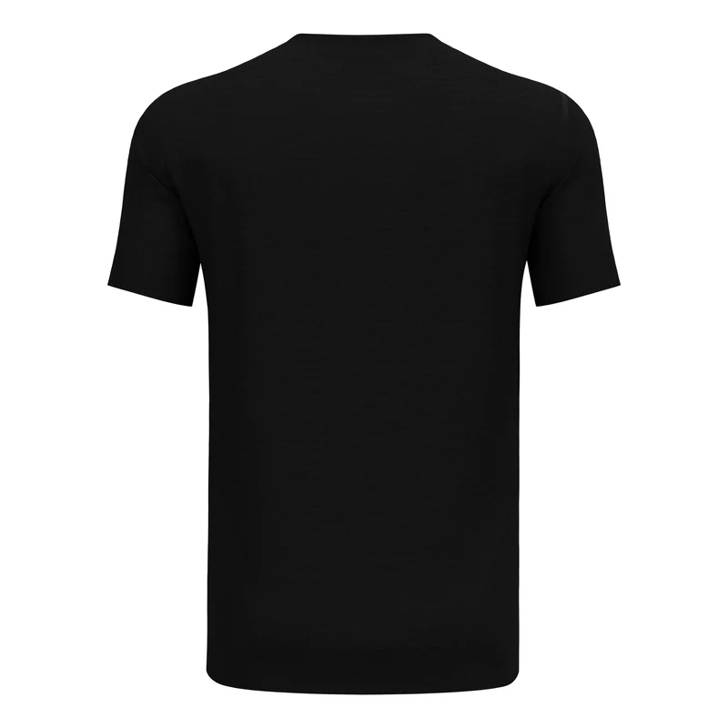 Crew Laufshirt Herren-Schwarz