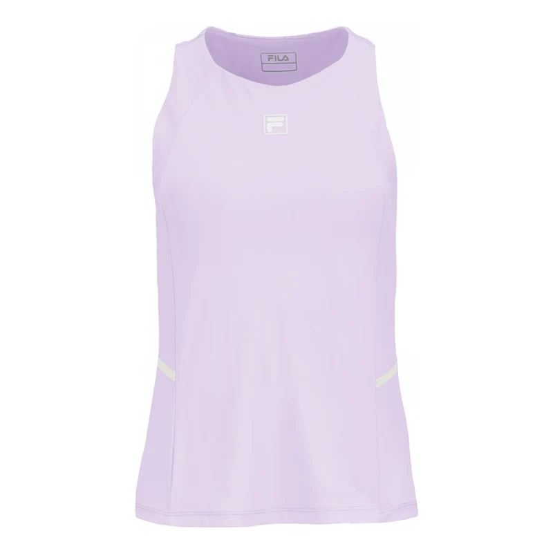Lettie (built-in-bra) Tank-Top Damen - flieder, weiß