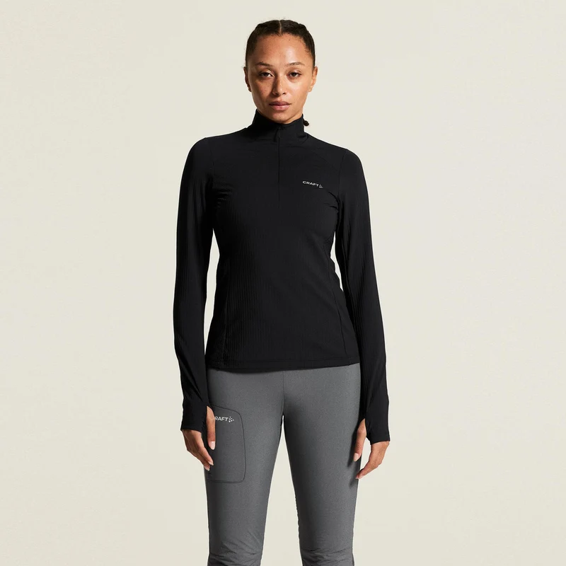 Gain Thermal Laufshirt Damen - schwarz
