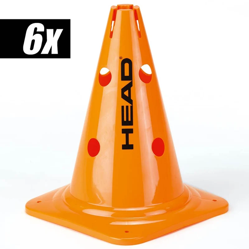 Hütchen 6er Pack Groß-Orange