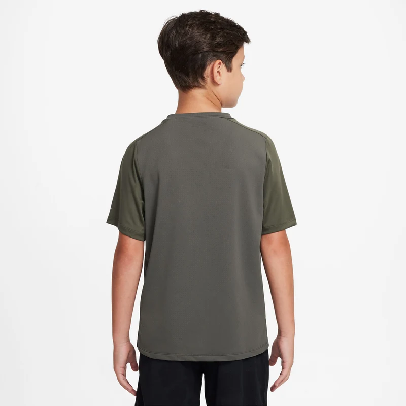 Dri-Fit Multi Tech Laufshirt Jungen-Khaki