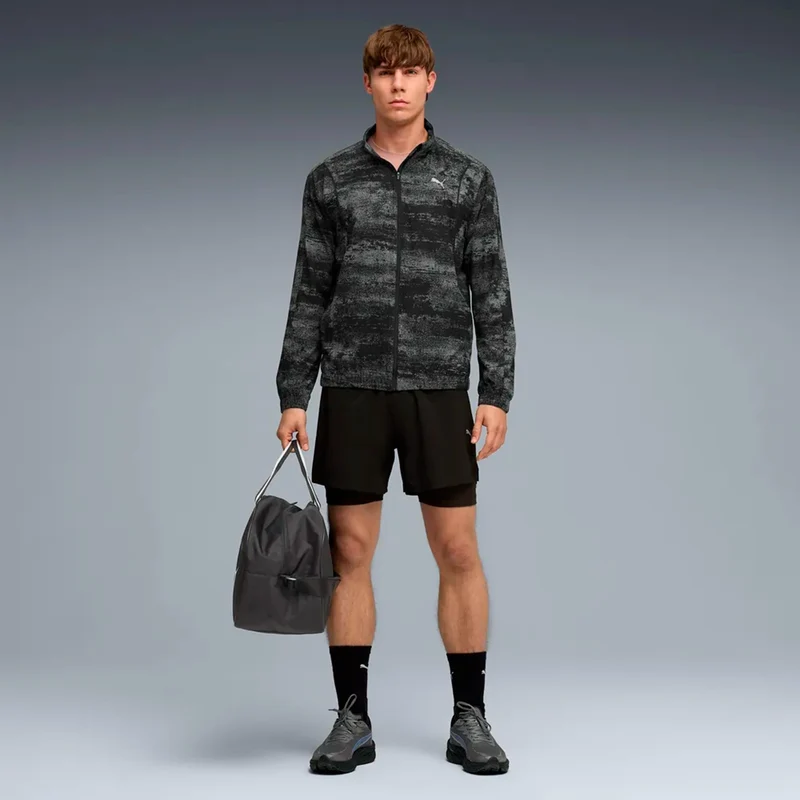 Velocity AOP Woven Laufjacke Herren - schwarz