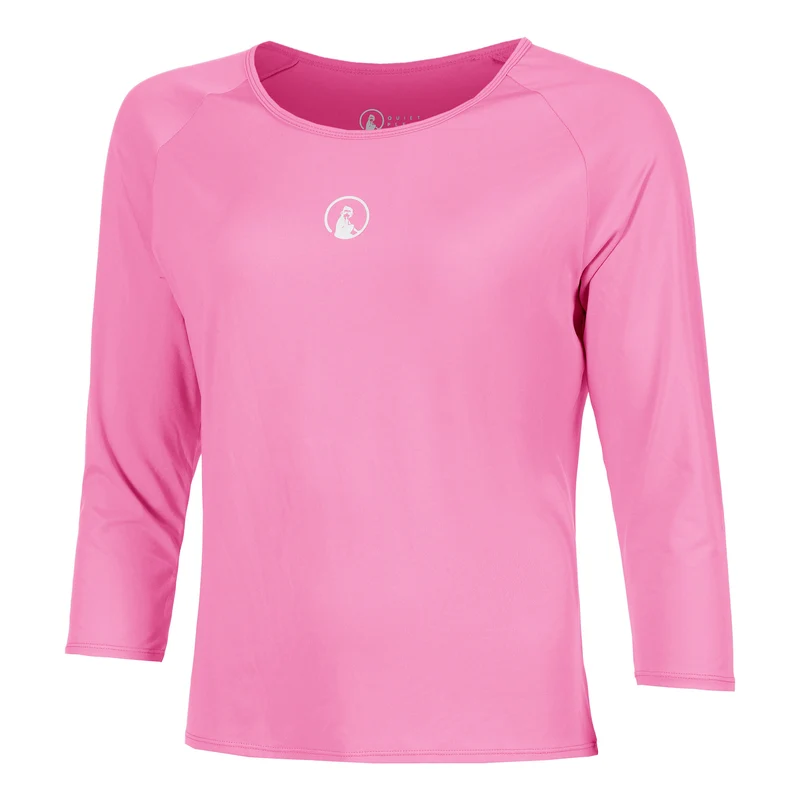 Crush Mixed Longsleeve Damen-pink, weiß
