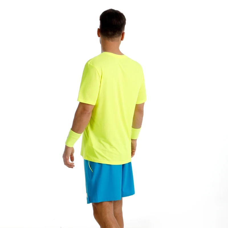 Solid T-Shirt Herren-neongelb