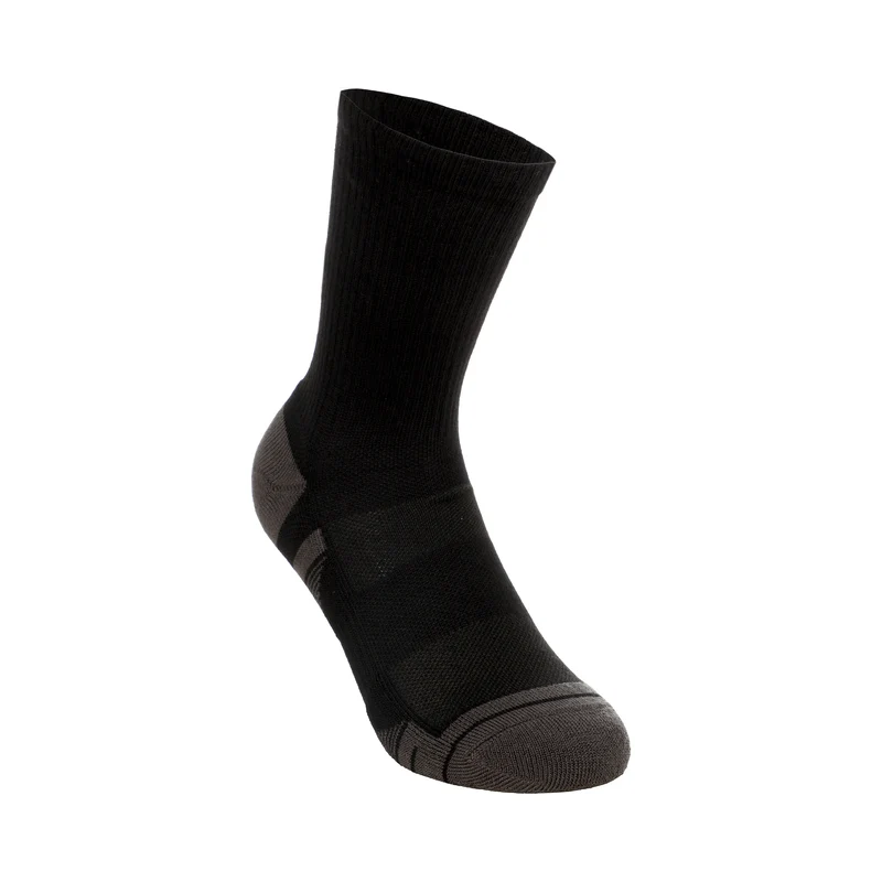 Performance Tech Crew Sportsocken 3er Pack Unisex - grau, dunkelgrau