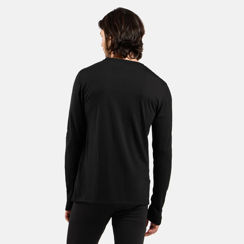 Merino 160Crew Longsleeve Herren-Schwarz