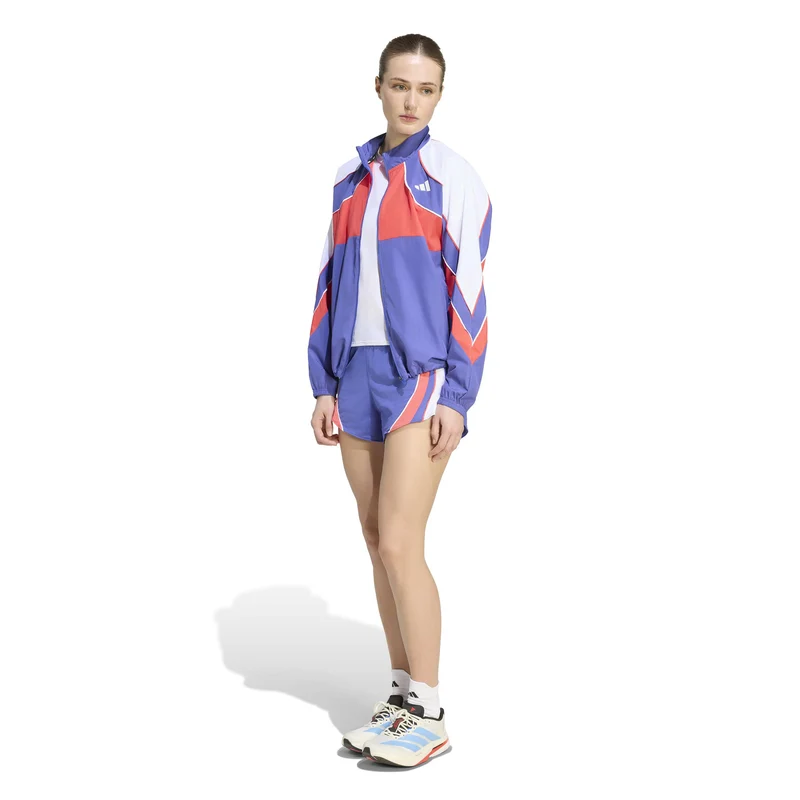 adizero Archive Laufjacke Damen - blau, rot