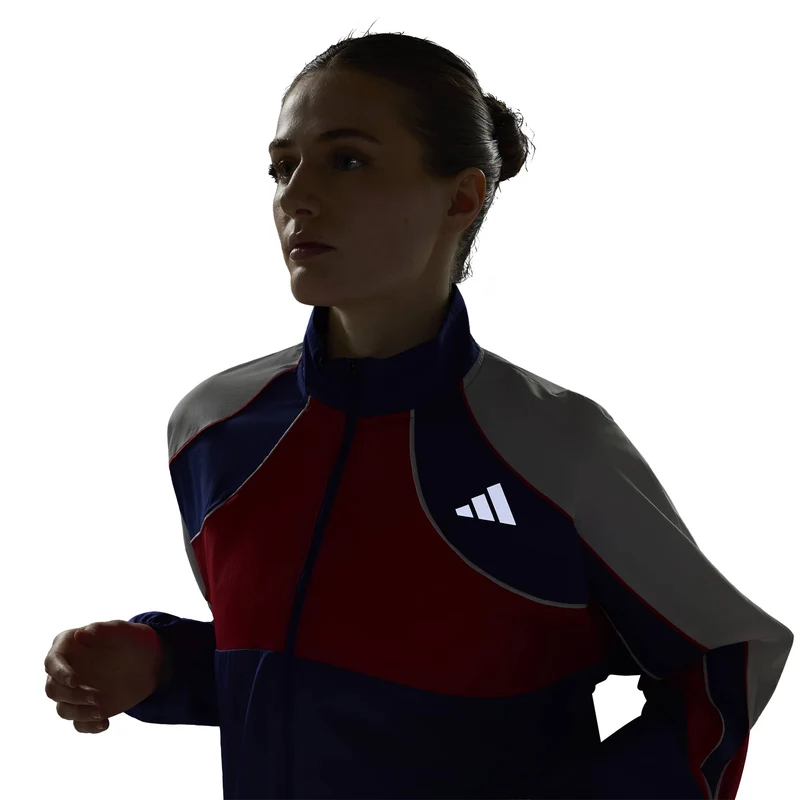 adizero Archive Laufjacke Damen - blau, rot