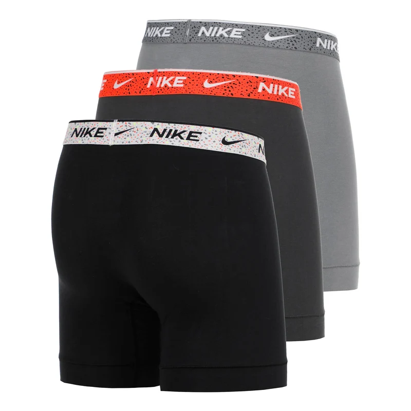 Essential Cotton Stretch Boxer Short 3er Pack Herren - schwarz, anthrazit