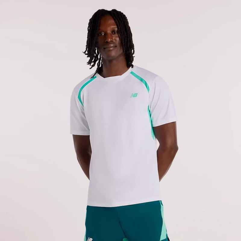 Tournament Novelty T-Shirt Herren-weiß, grün