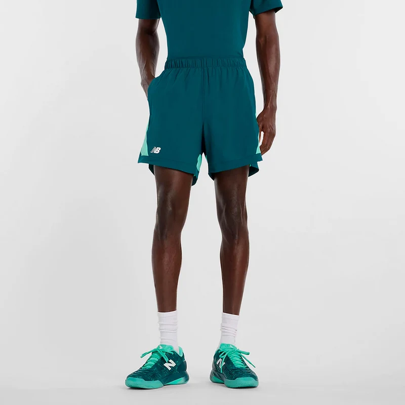 Tournament Novelty Shorts Herren-petrol, weiß