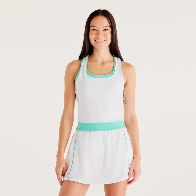 Tournament Novelty Tank-Top Damen-weiß, grün